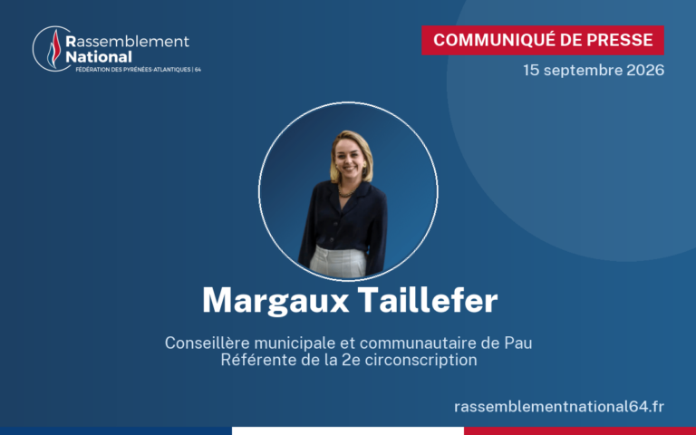 Communiqué de presse de Margaux Taillefer