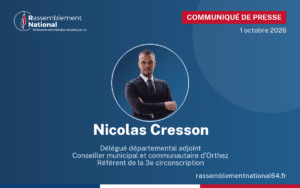 Communiqué de presse de Nicolas Cresson